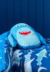 Catherine Lansfield Sheldon the Shark 3D Cushion, Blue
