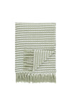 Catherine Lansfield Stab Stitch Throw, Green