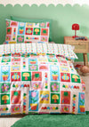 Catherine Lansfield Curious Caterpillar Kids Bed Set, Bright Multi