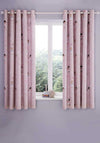 Catherine Lansfield Dancing Fairies Eyelet Curtains 66”x72”, Pink