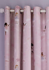 Catherine Lansfield Dancing Fairies Eyelet Curtains 66”x72”, Pink