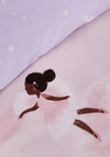 Catherine Lansfield Dancing Fairies Double Fitted Sheet, Pink