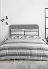 Catherine Lansfield Loft Kamari Stripe Duvet Cover Set, Grey