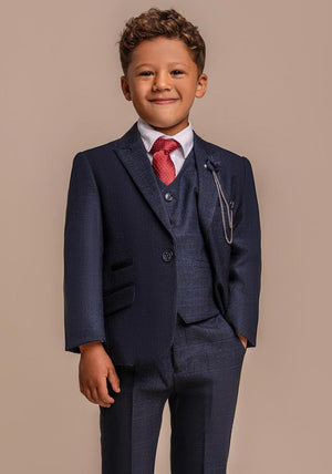 House Of Cavani Carridi 3 Piece Suit, Navy