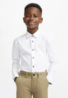 House Of Cavani Boys Noble Long Sleeve Shirt, White