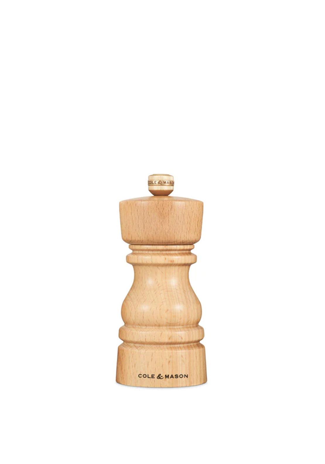 Cole & Mason London 5” Salt Mill, Natural Beech