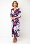 CD Studio Floral Print Midi Dress, Purple Multi