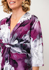 CD Studio Floral Print Midi Dress, Purple Multi