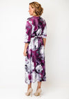 CD Studio Floral Print Midi Dress, Purple Multi