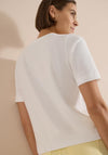 Cecil Graphic Print Elasticated Hem T-Shirt, White