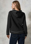 Cecil Metallic Contrast Hoodie, Black