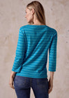 Cecil Nos Striped Long Sleeve Top, Blue