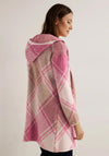 Cecil Argyle Hooded Long Knit Cardigan, Cosy Coral