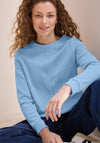 Cecil Chenille Long Sleeve Sweatshirt, Blue