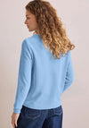Cecil Chenille Long Sleeve Sweatshirt, Blue