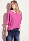 Cecil Crepe Structure Blouse, Bloomy Pink