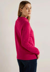 Cecil Structural Pattern Drawstring Sweatshirt, Cosy Coral