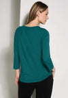 Cecil Embellished Long Sleeve Top, Teal