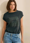 Cecil Embellished Graphic T Shirt, Grey