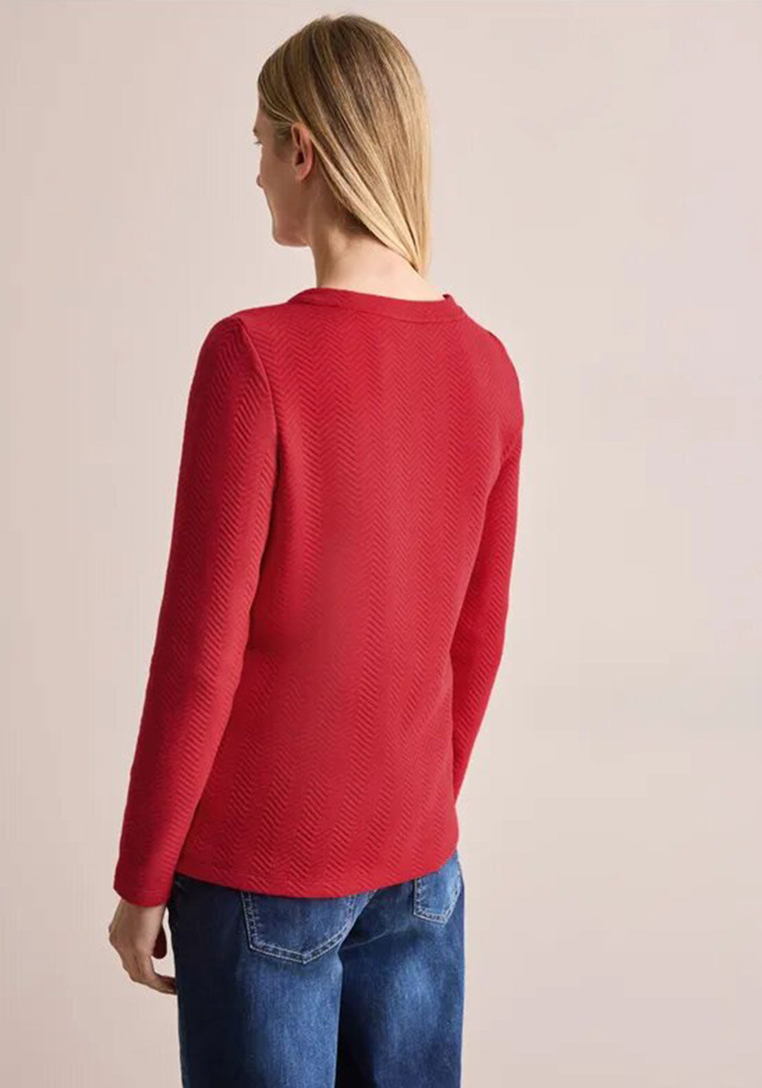 Cecil Tres Bien Embroidered Sweatshirt, Red