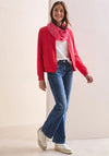 Cecil Printed Loop Scarf, Red