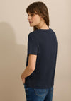 Cecil Textured Graphic T Shirt, Navy