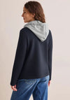 Cecil Detachable Hood Scuba Jacket, Navy