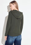 Cecil Hooded Sweater Jacket, Cool Khaki