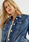 Cecil Button up Denim Jacket, Mid-Wash Denim