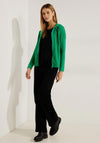 Cecil Drawstring Ribbed Jacket, Cosy Green