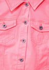 Cecil Coloured Denim Jacket, Soft Neon Pink