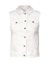 Cecil Sleeveless Denim Jacket, Off White