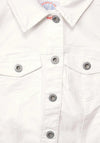 Cecil Sleeveless Denim Jacket, Off White