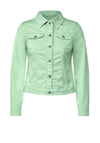 Cecil Coloured Denim Jacket, Fresh Salvia Green