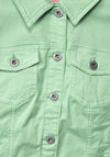 Cecil Coloured Denim Jacket, Fresh Salvia Green
