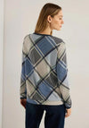 Cecil Argyle Pattern Sweatshirt, Night Sky Blue