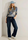 Cecil Argyle Pattern Sweatshirt, Night Sky Blue