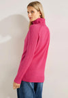 Cecil Cosy Textured Mix Sweater, Cosy Coral Melange