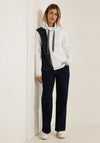 Cecil Colour Block Drawstring Neckline Sweatshirt, Night Sky Blue