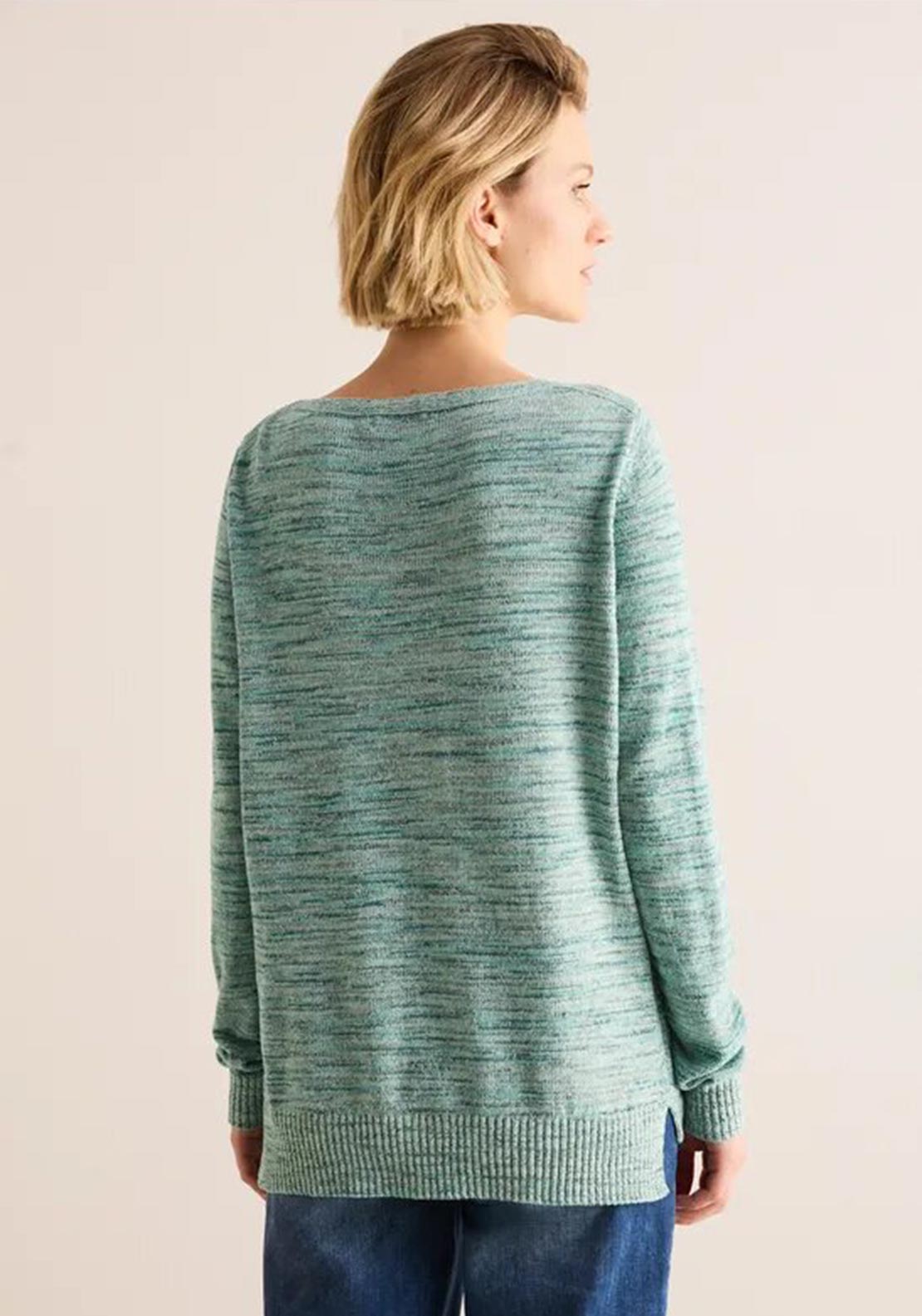 Cecil Space Dye Chenille Sweater, Green
