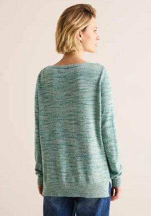 Cecil Space Dye Chenille Sweater, Green