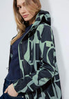 Cecil Printed Memory Rain Jacket, Raw Salvia Green