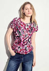 Cecil Ornament Print T-Shirt, Bloomy Pink