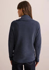 Cecil Ribbed Ottoman Jacket, Navy