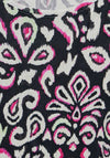 Cecil Paisley Inspired Printed T-Shirt, Black