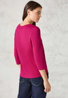 Cecil Embellished Circle Front Top, Pink