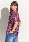 Cecil Ornament Print Carmen Blouse, Bloomy Pink