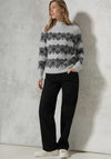 Cecil Featheryarn High Neck Jumper, Grey