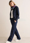 Cecil Geometric Print Loop Scarf, Navy Multi