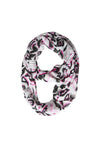 Cecil Paisley Inspired Printed Loop Scarf, Vanilla White